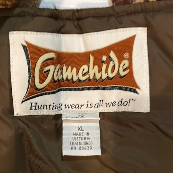 Gamehide Camoflauge Hunting Insulated Overall / Bib Size XL 13 Yth/S Adult - Picture 12 of 16